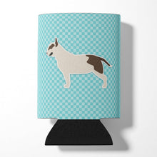 Load image into Gallery viewer, Bull Terrier Checkerboard Blue Can or Bottle Hugger BB3778CC