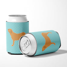Load image into Gallery viewer, Fila Brasileiro Checkerboard Blue Can or Bottle Hugger BB3779CC