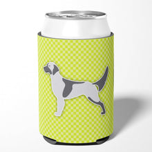 Load image into Gallery viewer, English Setter Checkerboard Green Can or Bottle Hugger BB3781CC