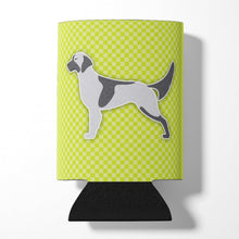 Load image into Gallery viewer, English Setter Checkerboard Green Can or Bottle Hugger BB3781CC