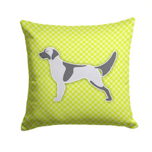 Load image into Gallery viewer, English Setter Checkerboard Green Throw Pillow - 14x14 Decorative Pillow – Art for Your Home &amp; Patio BB3781PW1414