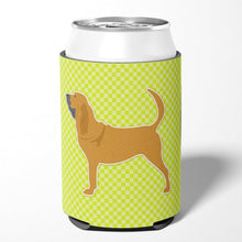 Load image into Gallery viewer, Bloodhound Checkerboard Green Can or Bottle Hugger BB3784CC