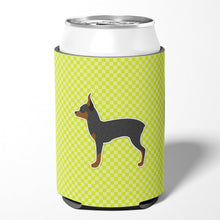 Load image into Gallery viewer, Toy Fox Terrier Checkerboard Green Can or Bottle Hugger BB3787CC