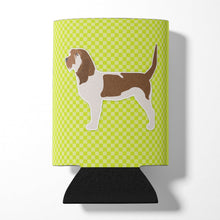 Load image into Gallery viewer, Grand Basset Griffon Vendeen Checkerboard Green Can or Bottle Hugger BB3790CC