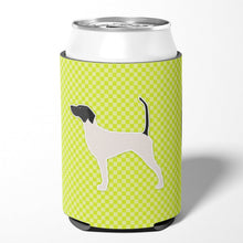 Load image into Gallery viewer, English Pointer Checkerboard Green Can or Bottle Hugger BB3795CC