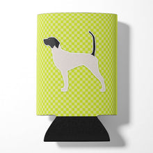 Load image into Gallery viewer, English Pointer Checkerboard Green Can or Bottle Hugger BB3795CC