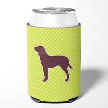 Load image into Gallery viewer, American Water Spaniel Checkerboard Green Can or Bottle Hugger BB3801CC