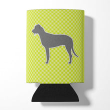 Load image into Gallery viewer, Irish Wolfhound Checkerboard Green Can or Bottle Hugger BB3803CC