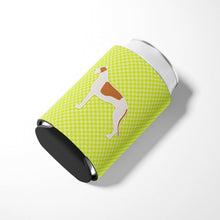 Load image into Gallery viewer, Greyhound Checkerboard Green Can or Bottle Hugger BB3805CC