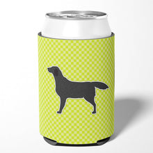 Load image into Gallery viewer, Black Labrador Retriever Checkerboard Green Can or Bottle Hugger BB3808CC