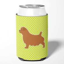 Load image into Gallery viewer, Norfolk Terrier Checkerboard Green Can or Bottle Hugger BB3809CC