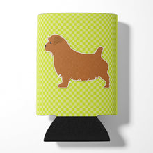 Load image into Gallery viewer, Norfolk Terrier Checkerboard Green Can or Bottle Hugger BB3809CC