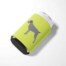 Load image into Gallery viewer, German Wirehaired Pointer Checkerboard Green Can or Bottle Hugger BB3811CC