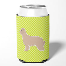 Load image into Gallery viewer, Pyrenean Shepherd Checkerboard Green Can or Bottle Hugger BB3818CC