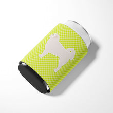 Load image into Gallery viewer, Polish Tatra Sheepdog Checkerboard Green Can or Bottle Hugger BB3827CC