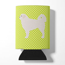 Load image into Gallery viewer, Polish Tatra Sheepdog Checkerboard Green Can or Bottle Hugger BB3827CC