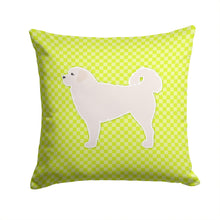 Load image into Gallery viewer, Polish Tatra Sheepdog Checkerboard Green Throw Pillow - 14x14 Decorative Pillow – Art for Your Home &amp; Patio BB3827PW1414