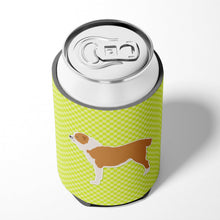 Load image into Gallery viewer, Central Asian Shepherd Dog Checkerboard Green Can or Bottle Hugger BB3828CC