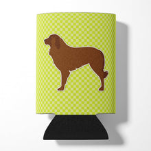 Load image into Gallery viewer, Portuguese Sheepdog Dog Checkerboard Green Can or Bottle Hugger BB3831CC