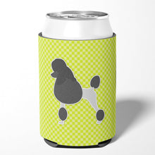 Load image into Gallery viewer, Poodle Checkerboard Green Can or Bottle Hugger BB3839CC