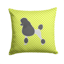 Load image into Gallery viewer, Poodle Checkerboard Green Throw Pillow - 14x14 Decorative Pillow – Art for Your Home &amp; Patio BB3839PW1414