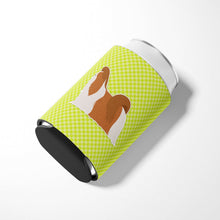 Load image into Gallery viewer, Shih Tzu Checkerboard Green Can or Bottle Hugger BB3846CC