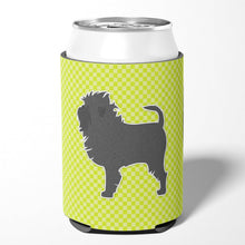 Load image into Gallery viewer, Affenpinscher Checkerboard Green Can or Bottle Hugger BB3848CC