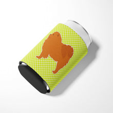 Load image into Gallery viewer, Chow Chow Checkerboard Green Can or Bottle Hugger BB3851CC