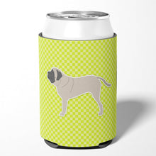 Load image into Gallery viewer, English Mastiff Checkerboard Green Can or Bottle Hugger BB3856CC