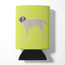 Load image into Gallery viewer, English Mastiff Checkerboard Green Can or Bottle Hugger BB3856CC