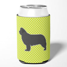 Load image into Gallery viewer, Newfoundland Checkerboard Green Can or Bottle Hugger BB3864CC