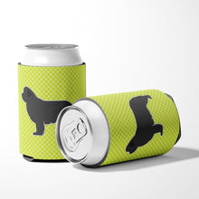 Load image into Gallery viewer, Newfoundland Checkerboard Green Can or Bottle Hugger BB3864CC