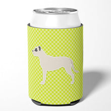Load image into Gallery viewer, Dogo Argentino Checkerboard Green Can or Bottle Hugger BB3867CC