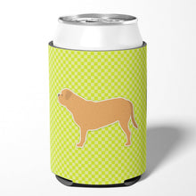Load image into Gallery viewer, Dogue de Bordeaux Checkerboard Green Can or Bottle Hugger BB3870CC