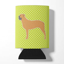 Load image into Gallery viewer, Bullmastiff Checkerboard Green Can or Bottle Hugger BB3871CC