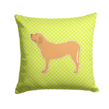 Load image into Gallery viewer, Fila Brasileiro Checkerboard Green Throw Pillow - 14x14 Decorative Pillow – Art for Your Home &amp; Patio BB3879PW1414