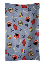 Load image into Gallery viewer, Dog House Collection Chocolate Brown Shih Tzu Kitchen Towel – Artistic Dish Towel for Everyday Use BB4028KTWL