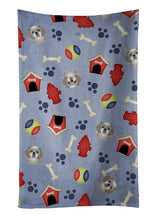 Load image into Gallery viewer, Dog House Collection Gray Silver Shih Tzu Kitchen Towel – Artistic Dish Towel for Everyday Use BB4029KTWL