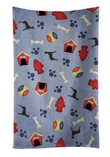 Load image into Gallery viewer, Dog House Collection Black Cropped Great Dane Kitchen Towel – Artistic Dish Towel for Everyday Use BB4096KTWL