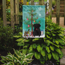 Load image into Gallery viewer, Merry Christmas Tree Pug Black Garden Flag - Outdoor Decorative Yard Flag BB4131GF