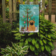 Load image into Gallery viewer, Merry Christmas Tree Pug Brown Garden Flag - Outdoor Decorative Yard Flag BB4132GF