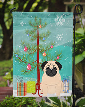 Load image into Gallery viewer, Merry Christmas Tree Pug Fawn Garden Flag - Outdoor Decorative Yard Flag BB4133GF
