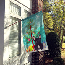 Load image into Gallery viewer, Merry Christmas Tree French Bulldog Brindle Flag Canvas House Size BB4134CHF