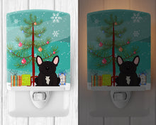 Load image into Gallery viewer, Merry Christmas Tree French Bulldog Brindle Ceramic Night Light BB4134CNL