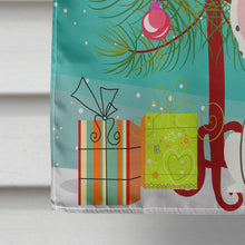 Load image into Gallery viewer, Merry Christmas Tree French Bulldog Piebald Flag Canvas House Size BB4136CHF