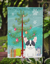 Load image into Gallery viewer, Merry Christmas Tree French Bulldog Piebald Garden Flag - Outdoor Decorative Yard Flag BB4136GF