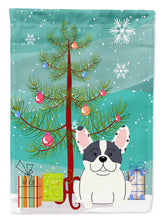 Load image into Gallery viewer, Merry Christmas Tree French Bulldog Piebald Garden Flag - Outdoor Decorative Yard Flag BB4136GF