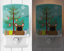 Load image into Gallery viewer, Merry Christmas Tree French Bulldog Brown Ceramic Night Light BB4138CNL