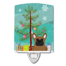 Load image into Gallery viewer, Merry Christmas Tree French Bulldog Brown Ceramic Night Light BB4138CNL