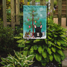 Load image into Gallery viewer, Merry Christmas Tree French Bulldog Black Garden Flag - Outdoor Decorative Yard Flag BB4139GF